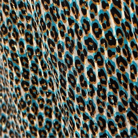 PHILOSOPHY LORENZO SERAFINI Silk Leopard Ruffle Long Puffed Sleeve Mini Dress 4 - Picture 3 of 11